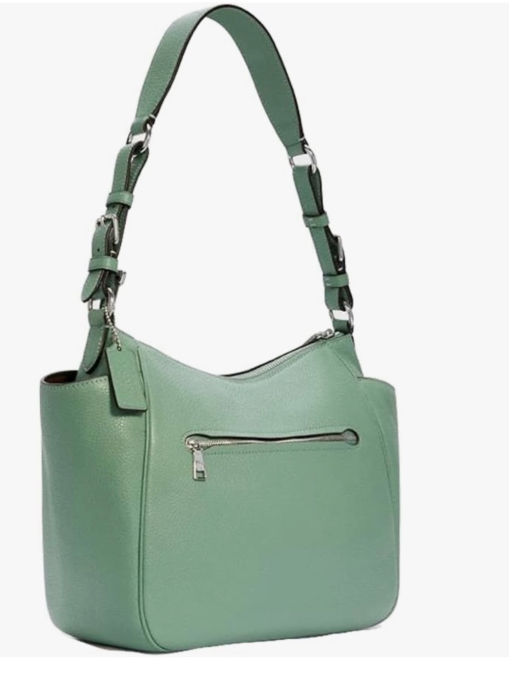 Coach Pebbled Leather Rori Shoulder Bag in Mint Green - Picture 2 of 10
